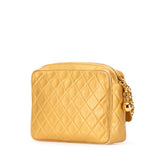 シャネル マトラッセ ココマーク ココボール チェーンショルダーバッグ ゴールド ラムスキン レディース CHANEL 【中古】